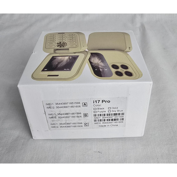 i17 Mini Palm Flip Mobile Phone 2G Dual SIM Standby Speed Dial FM Radio Voice - Picture 8 of 16